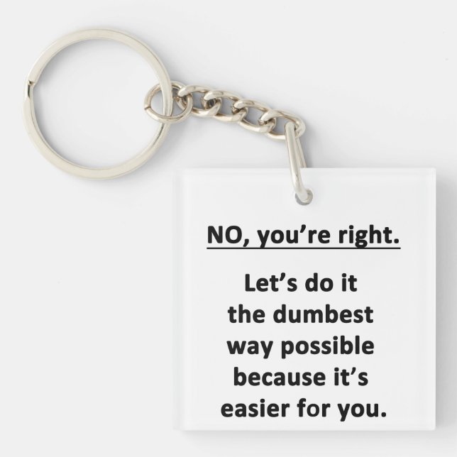 Porte-clefs Méthode douteuse (Devant)