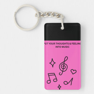 PORTE-CLEFS METTEZ VOS PENSÉES & SENTIMENTS DANS LA MUSIQUE