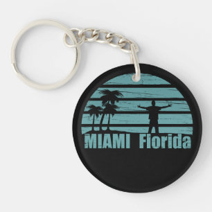 Porte-clefs Miami Beach Floride vintage