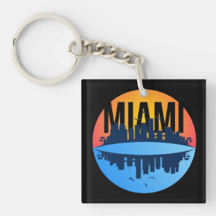 Porte-clefs Miami Florida Cityscape Skyline Photo
