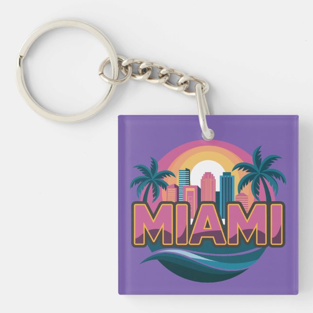 Porte-clefs Miami Floride États-Unis (Devant)