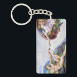 Porte-clefs Michelangelo - Création d'Adam Isolé<br><div class="desc">Création d'Adam au plafond de la Chapelle Sixtine - Michel-Ange,  1508-1512</div>