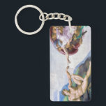 Porte-clefs Michelangelo - Création d'Adam Isolé<br><div class="desc">Création d'Adam au plafond de la Chapelle Sixtine - Michel-Ange,  1508-1512</div>