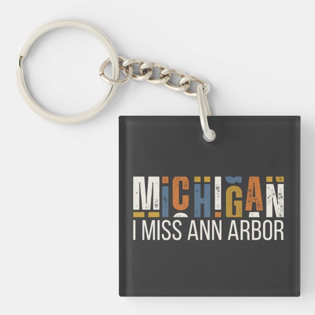 Porte-clefs Michigan I Miss Ann Arbor (Devant)