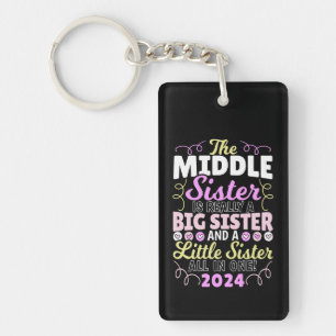 Porte-clefs Middle Sister 2024 - une grande et petite soeur