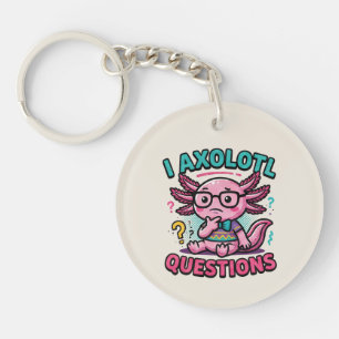 Porte-clefs Mignon Axolotl Nerd I Axolotl Questions Marques de