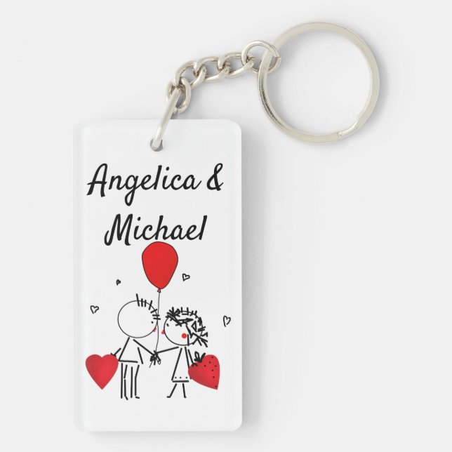 Porte-clefs Mignon, Baiser, mariage (Dos)