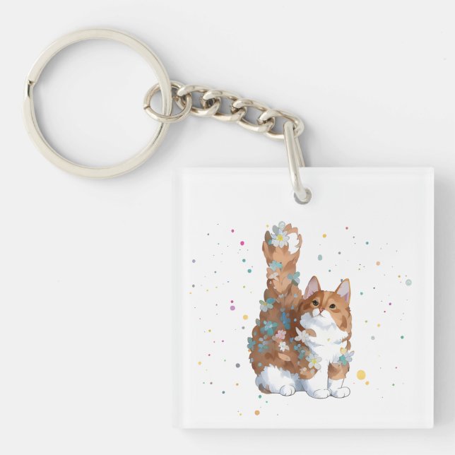 Porte-clefs Mignon chat animal de compagnie  (Devant)