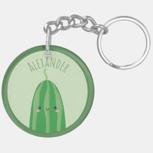 Porte-clefs Mignon comme nom drôle de Kawaii Cutecumber de