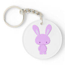 Mignon Kawaii Pastel Violet Lapin Minimaliste