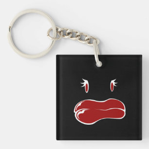 Porte-clefs Mignonne femme visage monstre