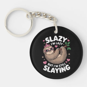 Porte-clefs Mignonne Fille Prépubère Drôle Animal Paresseux Éc