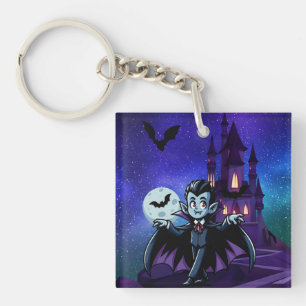 Porte-clefs Mignonne, whimsical Halloween vampire