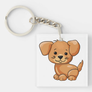 Porte-clefs Mignonnes chiots mignonnes chien drôle et intellig