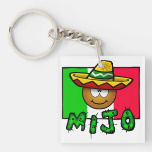 Porte-clefs Mijo - Petit garçon mexicain mignon portant un som