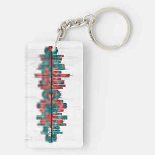 Porte-clefs Milan Skyline