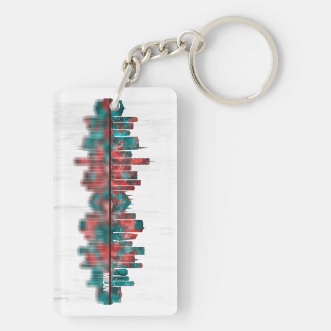 Porte-clefs Milan Skyline (Dos)
