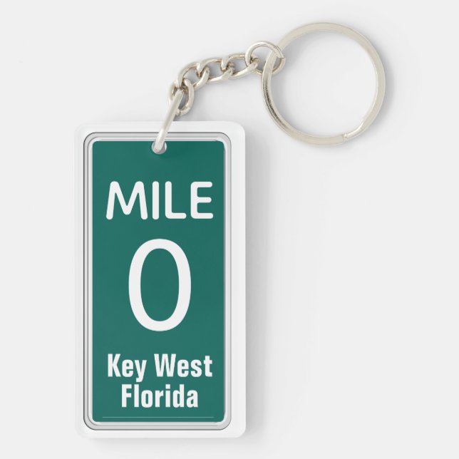 Porte-clefs Mile Marker 0 Key West, FL (Dos)