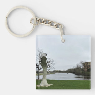 Porte-clefs Milwaukee River, West Bend, Wisconsin
