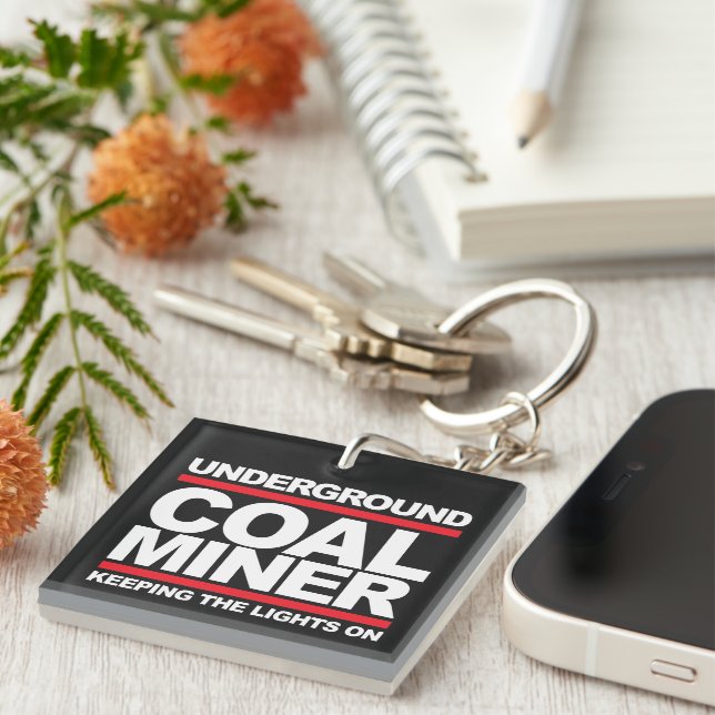 PORTE-CLEFS MINEUR DE CHARBON SOUTERRAIN (Devant Droit)
