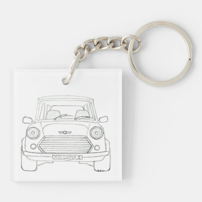 Porte-clefs Mini Cooper (Dos)