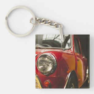 Porte-clefs Mini voiture rouge classique
