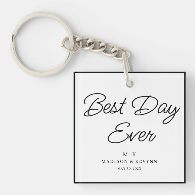 Porte-clefs Minimal et chic | MARIAGE (Devant)