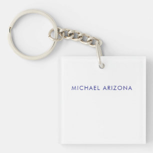 Porte-clefs Minimaliste Moderne Simple Nom Propre