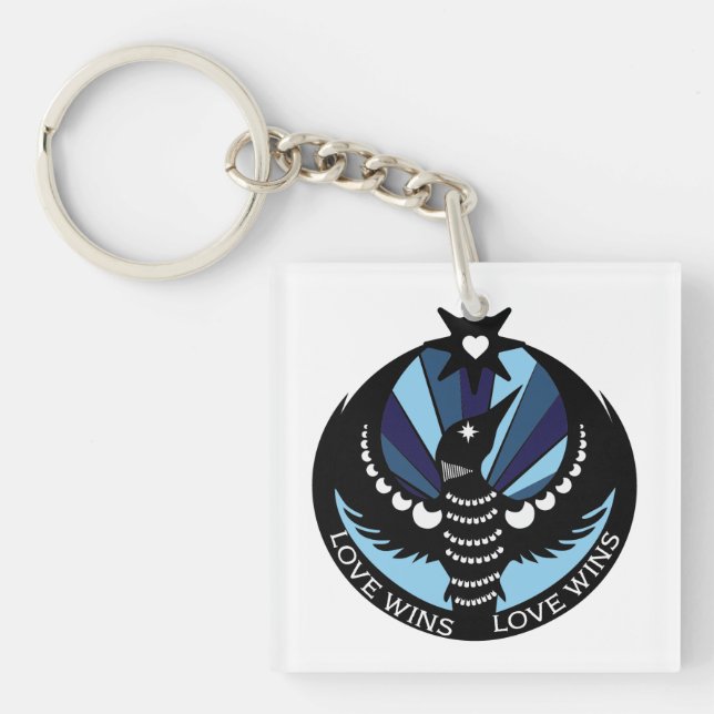 Porte-clefs Minnesota Resistance Loon Design button (Devant)