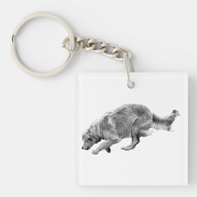 Porte-clefs Minuscule or en mouvement (Devant)