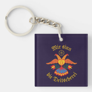 Porte-clefs Mir sinn die Deitscherei - Deitschi Faahne