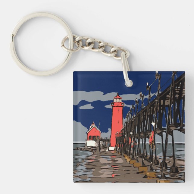 PORTE-CLEFS MIROIR (Devant)