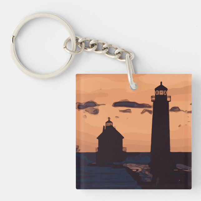 PORTE-CLEFS MIROIR (Devant)