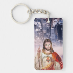 Porte-clefs Miséricorde divine, Saint Faustina, Jésus Je fais 