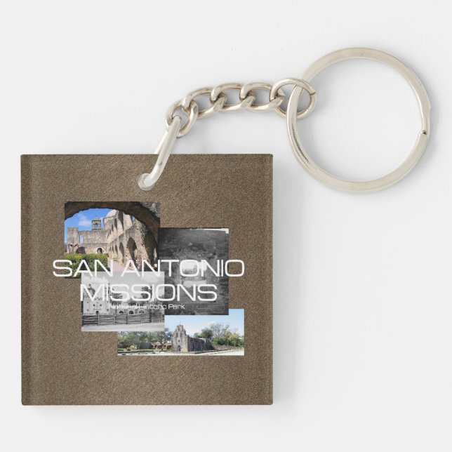 Porte-clefs Missions d'ABH San Antonio (Dos)