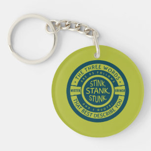 Porte-clefs Mister Grinch   Citation de bloc de puit