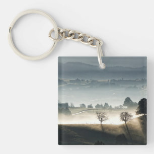 Porte-clefs Misty Suisse Paysage rural