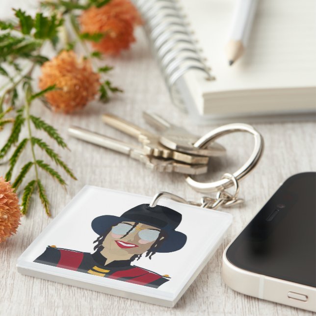Porte-clefs MJ Acrylic Keychain (Devant Droit)