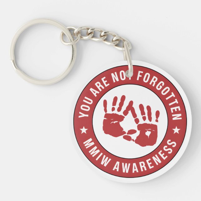 Porte-clefs MMIW Sensibilisation Vous n'êtes pas oublié (Devant)