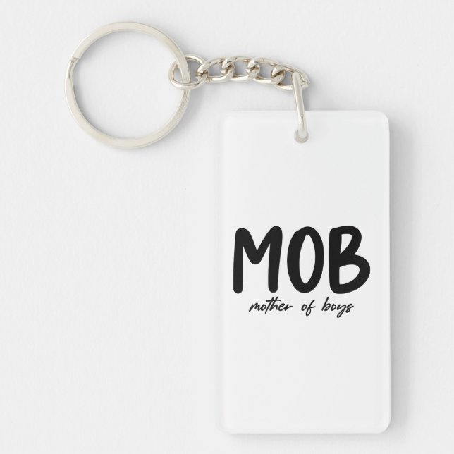 Porte-clefs MOB Mère des garçons Mini Fête des Mères (Devant)