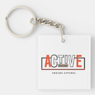 Porte-clefs Mode Actif Activé – Restez en Forme Restez en Mouv