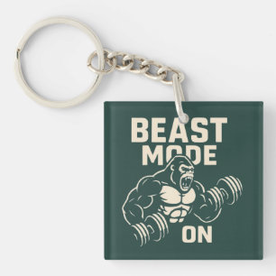 Porte-clefs Mode Bête Activé Motivation Gym Gorilla