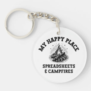 Porte-clefs Mode Camping : Hors Grille - Drôle Comptable Don