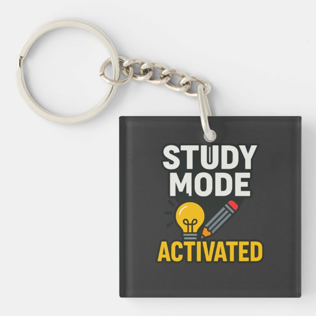 Porte-clefs Mode d'étude activé • Étudiant et enseignant  (Devant)