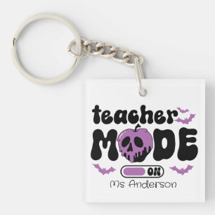 Porte-clefs Mode enseignant Halloween personnalisé activé