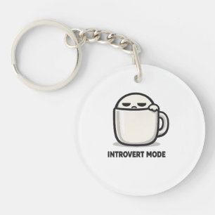 Porte-clefs Mode Introverti Activé - Personnage Mignon Fatigué