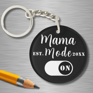Porte-clefs Mode Maman ON Cadeau, Année d'Est, Personnalisé Ma