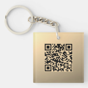 Porte-clefs Modèle de code QR instantanément modifiable Faux