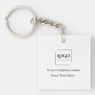 Porte-clefs Modèle de logo personnalisé élégant