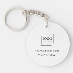 Porte-clefs Modèle de logo personnalisé élégant